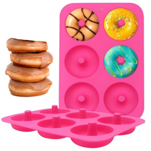 SILIKÓNOVÁ MOLKA NA DONUTY, PNEUMATIKY, FORMULÁR NA DONUTY, DONUTY, MUBBLE 6