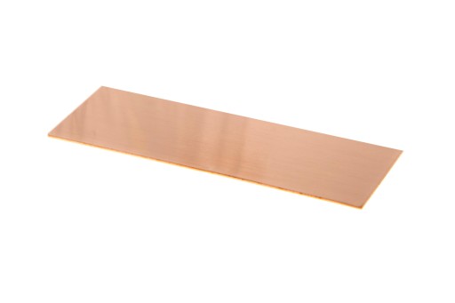 Medený plech medený Cu plech 1mm - 20x5cm | formát 200x50x1mm