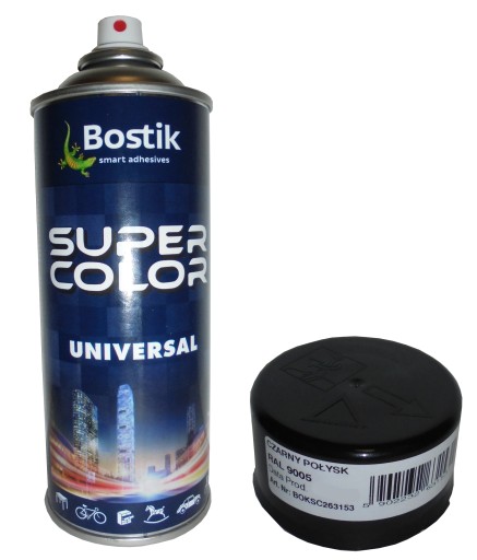 BOSTIK RAL 9005 čierna lesklá farba v spreji 400ml