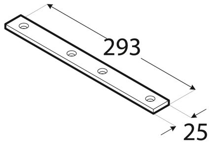 LW 7 Konektor 293x25x5,0 DOMAX
