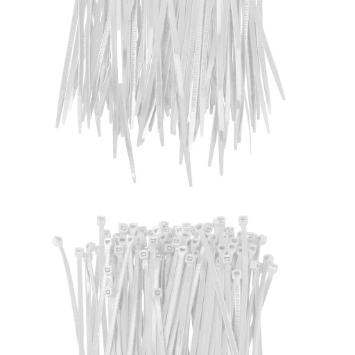 200x sťahovacie pásky Káblové pásky Zipsy 3,6 x 200 mm Silné UV sťahovacie pásky