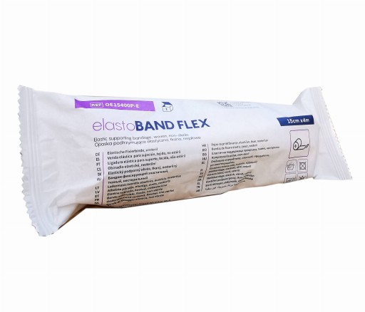 ELASTICKÁ BANDÁŽ, TKANÁ PÁSKA SO SPONOU 12cmx4m