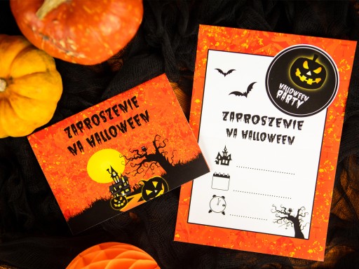 Pozvánky na Halloween Haunted House 6 ks