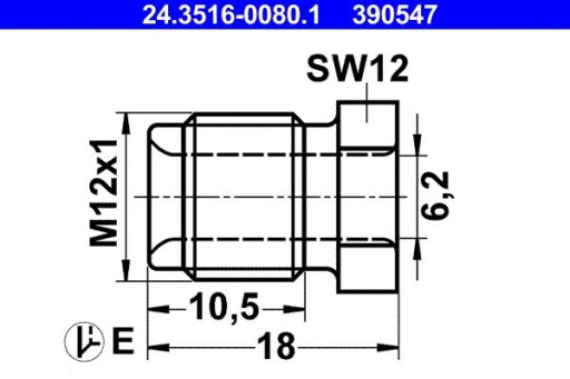 SKRUTKOVÝ KONEKTOR 24.3516-0080.1 ATE