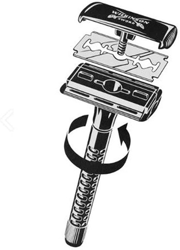 Wilkinson Sword Classic Žiletka a holiaci strojček, 5 kusov