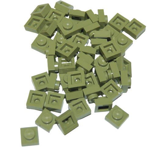 LEGO PLATE 3024 1x1 oliva NOVINKA (10g) 51 ks.