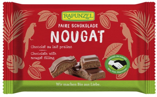 Nugátová mliečna čokoláda 100g - Rapunzel
