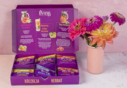 Irving Tea Set Collection Čajová krabička na čokoládu 6 príchutí 30 ks