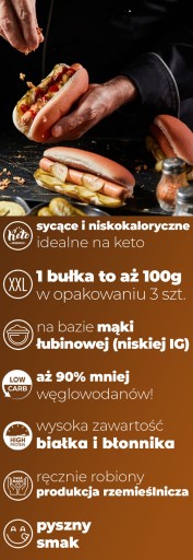 HOTDOG KETO BREAKS bez sacharidov 3 ks Cambio Chleby pre diabetikov