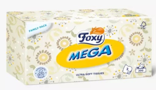 Mega Foxy kozmetické obrúsky 200 ks.