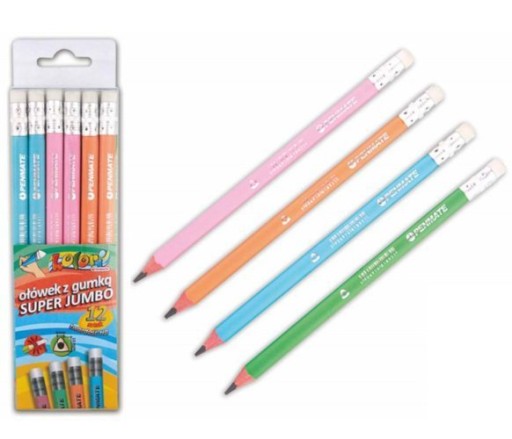 CERUHA S GUMA SUPER JUMBO HB PENMATE FARBY