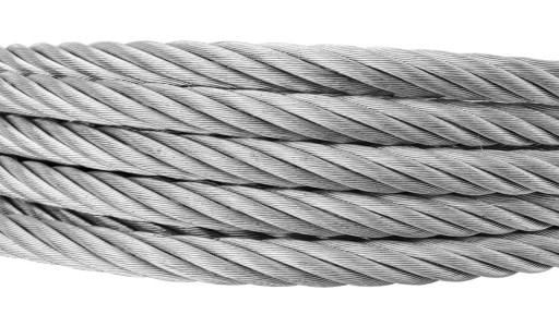 OCEĽOVÉ LANO FI 5,0 MM POZINKOVANÉ SZ (PRAVÉ) TKNUTIE 6X19 (1MB)