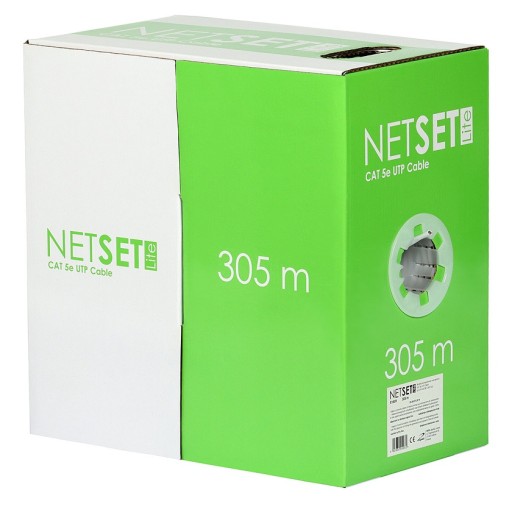 NETSET U/UTP 5e lite vnútorný kábel TWISTED PAIR 1m