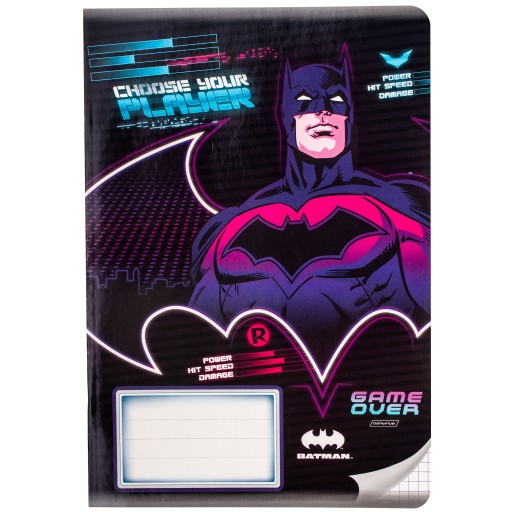 KONTROLOVANÝ ŠKOLSKÝ ZÁPISNÍK BATMAN A5/32K REXUS