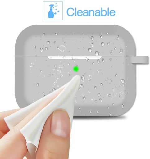 Púzdro AIRPODS PRO SILIKÓNOVÉ ŠEDÉ