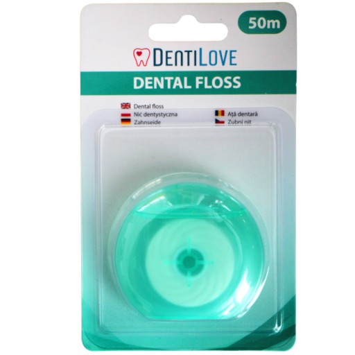 DentiLove Dentálna niť 50m zelená