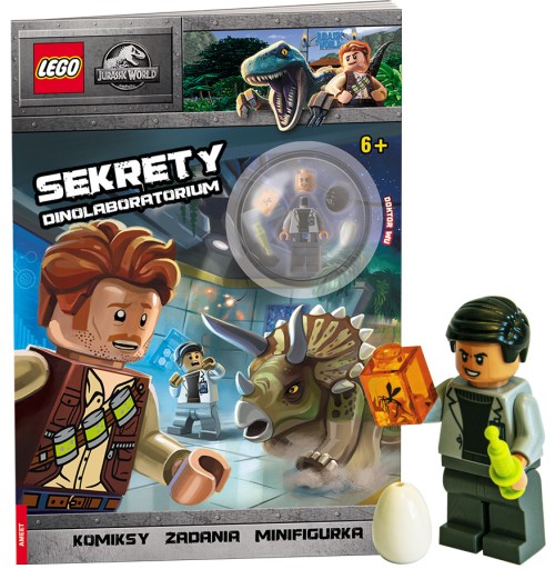 Kniha LEGO Jurský svet Tajomstvá Dinolaboratória + DOKTOR WU - KD