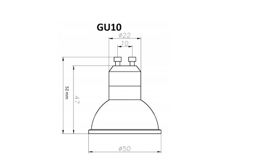 HALOGÉNOVÁ ŽIAROVKA GU10 eco 230V 42W