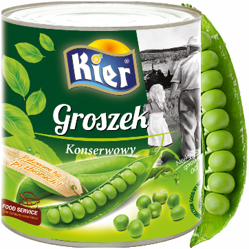Konzervovaný maďarský hrášok 420g Kier