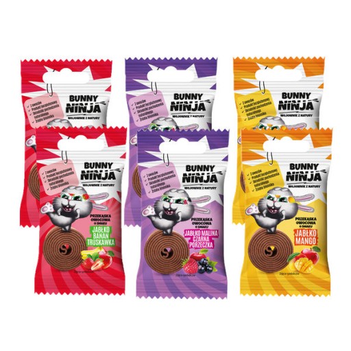 Sada 6 občerstvenia pre ninja zajačika (3x2)