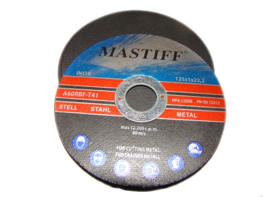 INOX KOVOVÉ REZNÉ KOTOUČE 125 x 1,0 MM 10 KS