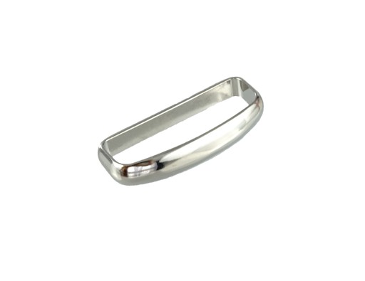 KOVOVÁ POUČKA NA OPASOK 4 CM STRIEBORNÁ ELEGANT