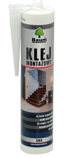 Rozpúšťadlové SBS montážne lepidlo. 300 ml