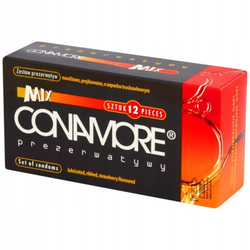 CONAMORE MIX CONAMORE hydratovaná jahodová rebrovaná intenzifikačná 12 ks