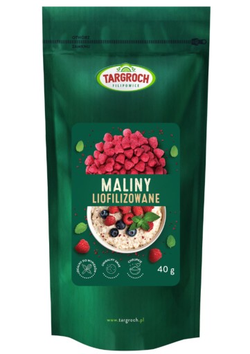Mrazom sušené maliny celé ovocie 40 g Targroch