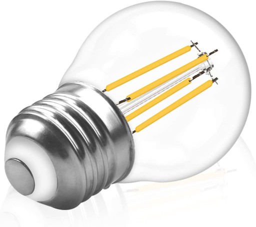 LED žiarovka 6W vlákno G45 E27 EDISON malá guľ