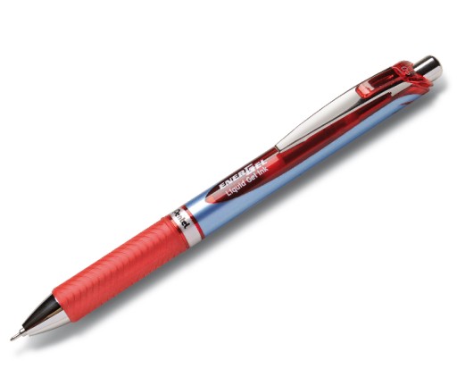 Pentel Energel BLN75 červené guľôčkové pero