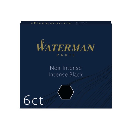 Atramentové kazety Waterman International 6xBlack