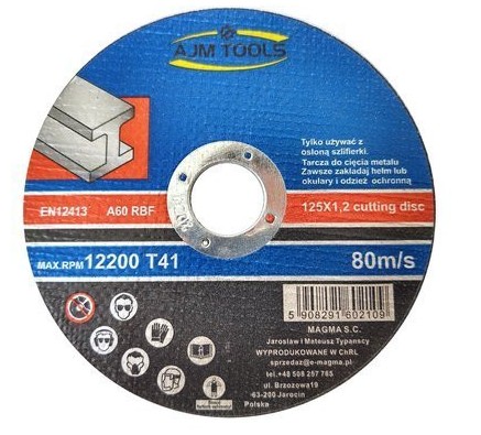 Rezný kotúč na kov 125 mm 1,2 mm 22,2 mm
