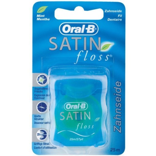 ORAL-B Dentálna niť Saténová niť Mint 25M Mint na zuby