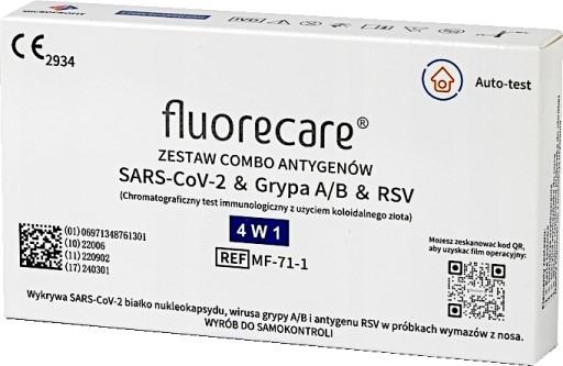 COVID-19 Flu AB RSV Test Combo 4v1 Fluorecare