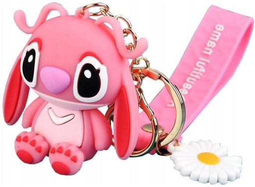 Angel Stitch Keychain Medvedík na kľúče kabelky tašky ružový medvedík ružový medvedík