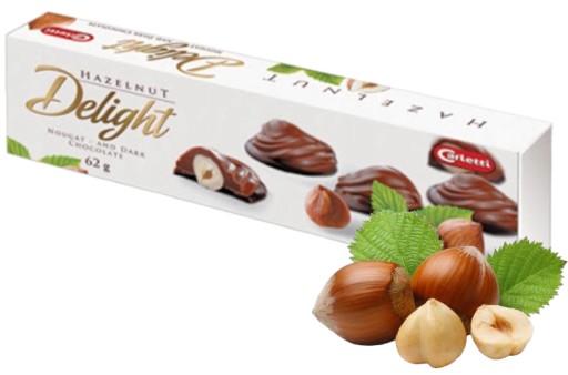 Carletti Delight Liesko-orieškový čokoládový dezert na darček 62g