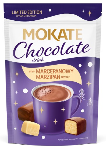 Vianočný zimný čokoládový nápoj v prášku s marcipánom 120g Mokate