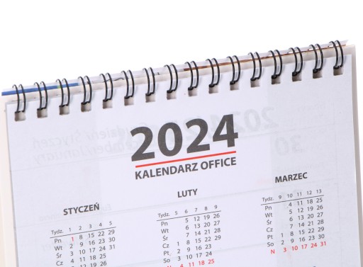 OFFICE STANDING stolový kalendár na rok 2024 PRE HOME OFFICE