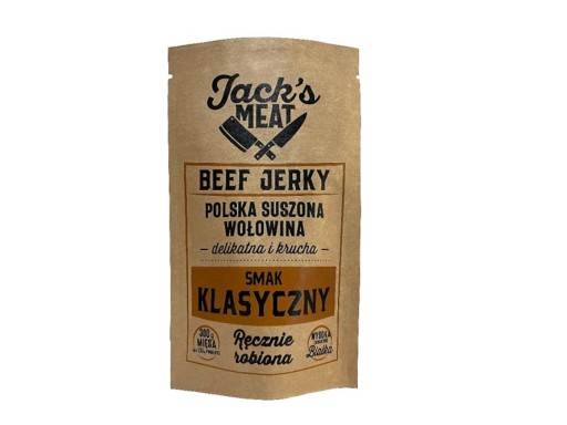 Jack's MEAT Classic Sušené hovädzie 104 kcal 30 g