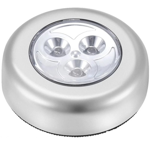 DOTYKOVÁ LAMPA 3 SAMOLEPIACIE DIÓDY, NA BATÉRIU 3 LED POD SKRINÍK