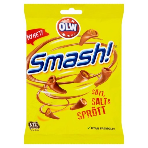 Słodko Słone čokoládové kornútky OLW Smash 100g