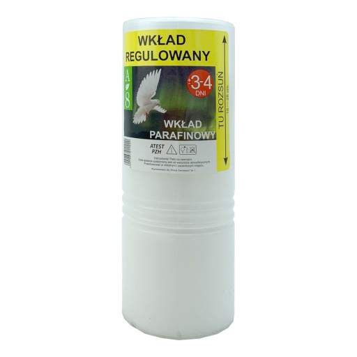 Parafínová vložka do sviečky Płomyk AURA 8 72-96h 3-4 dni 1 kus