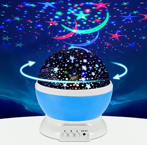 STARS PROJECTOR otočná lampa do projektora prenosná ako darček pre deti