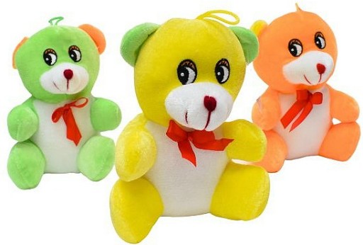 Farebný maskot medvedíka 3 farby - 18cm