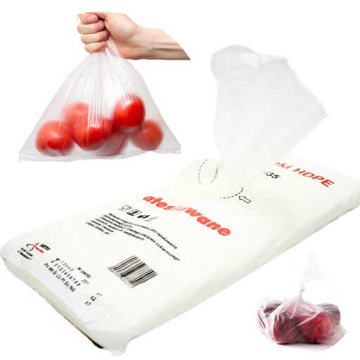VRECKÁ Z HDPE FÓLIE NA RAŇAJKY NA JEDLO 18x35 cm SCHVÁLENÉ