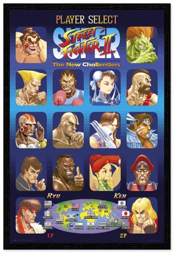 Plagát Street Fighter 61x91,5 cm