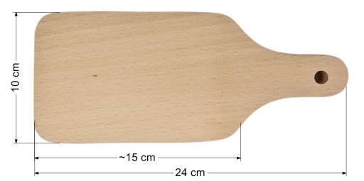 DREVENÁ KUCHYŇSKÁ DOSKA 24x10 CM