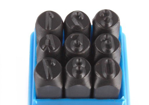 Číselné čítačky 8mm/9 kusov.