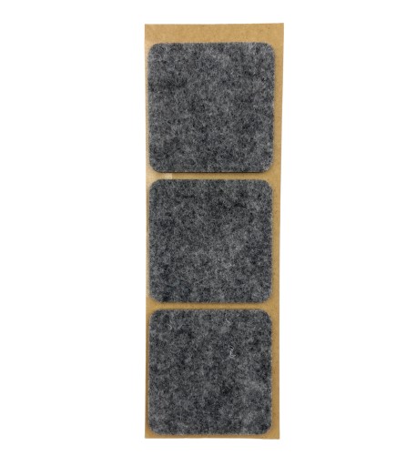 Samolepiace plstené podložky pod štvorcový nábytok – ŠEDÁ 50x50mm
